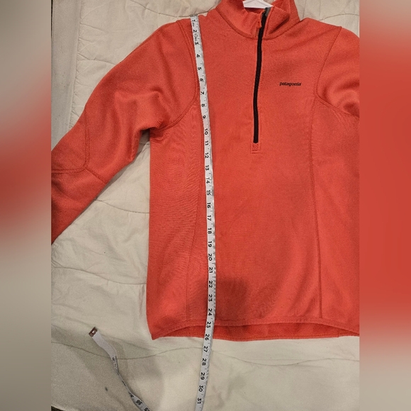Patagonia Sweatshirt Coral Quarter-Zip Fleece New Without Tag - Picture 4 of 6